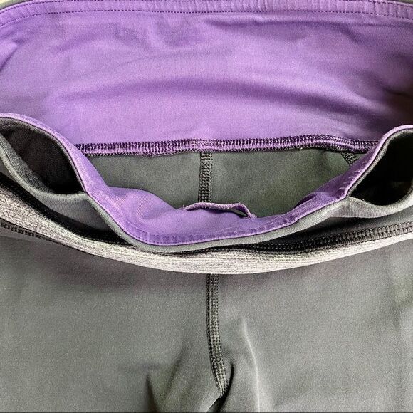 Lululemon Run Inspire Crop Heathered Dark Black 4 - Picture 4 of 5